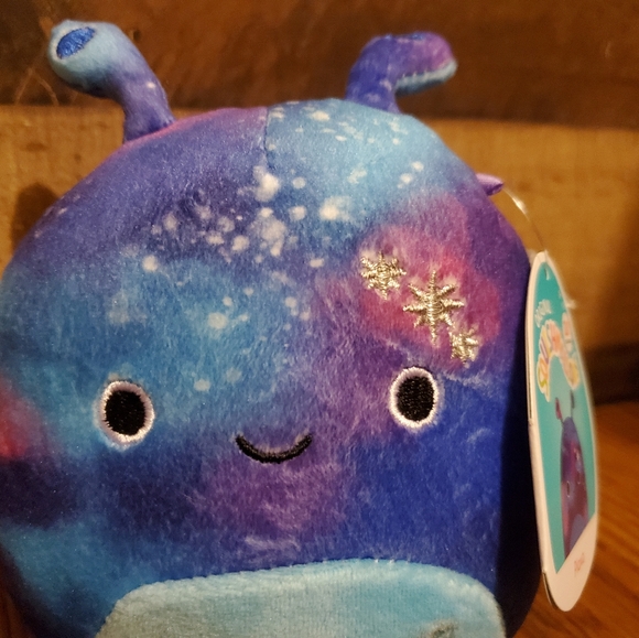 Squishmallow Piaxa Galaxy Alien 5” Purple Blue Tie Dye Plush 2021 Kellytoy NWT - Picture 2 of 11